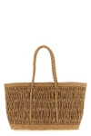 the row georgica tote bag is handcrafted in natural palm fibers