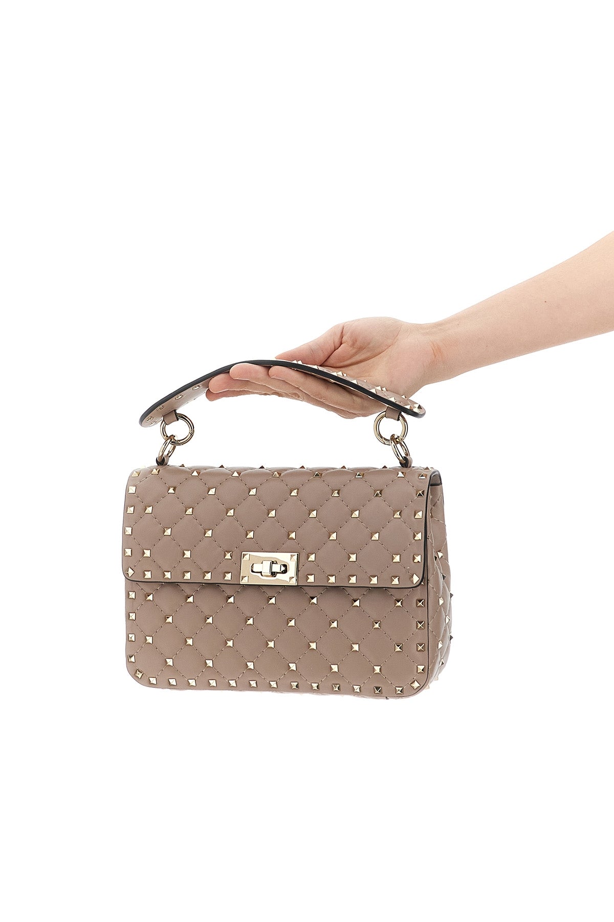 VALENTINO GARAVANI OS rockstud spike nappa shoulder bag