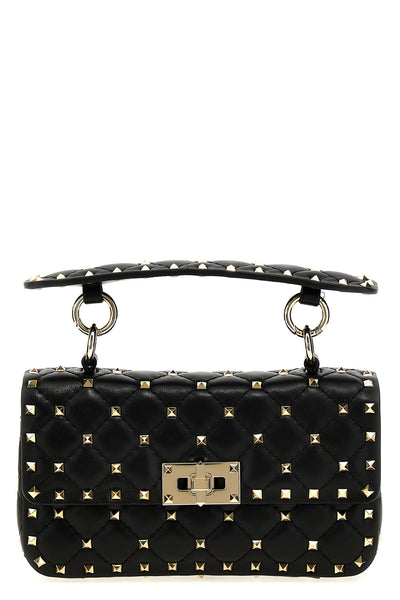 small rockstud spike nappa leather handbag