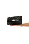 rockstud spike quilted nappa leather shoulder bag