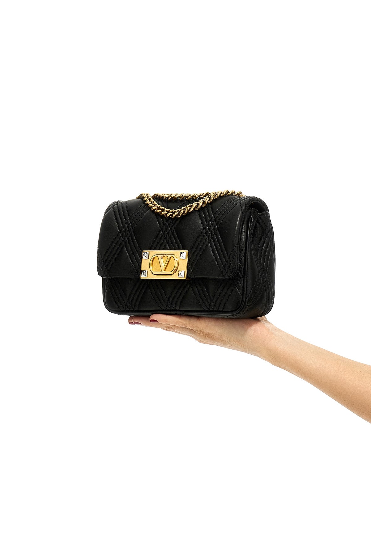 VALENTINO GARAVANI OS quiltie 67 shoulder bag in quilted nappa leather