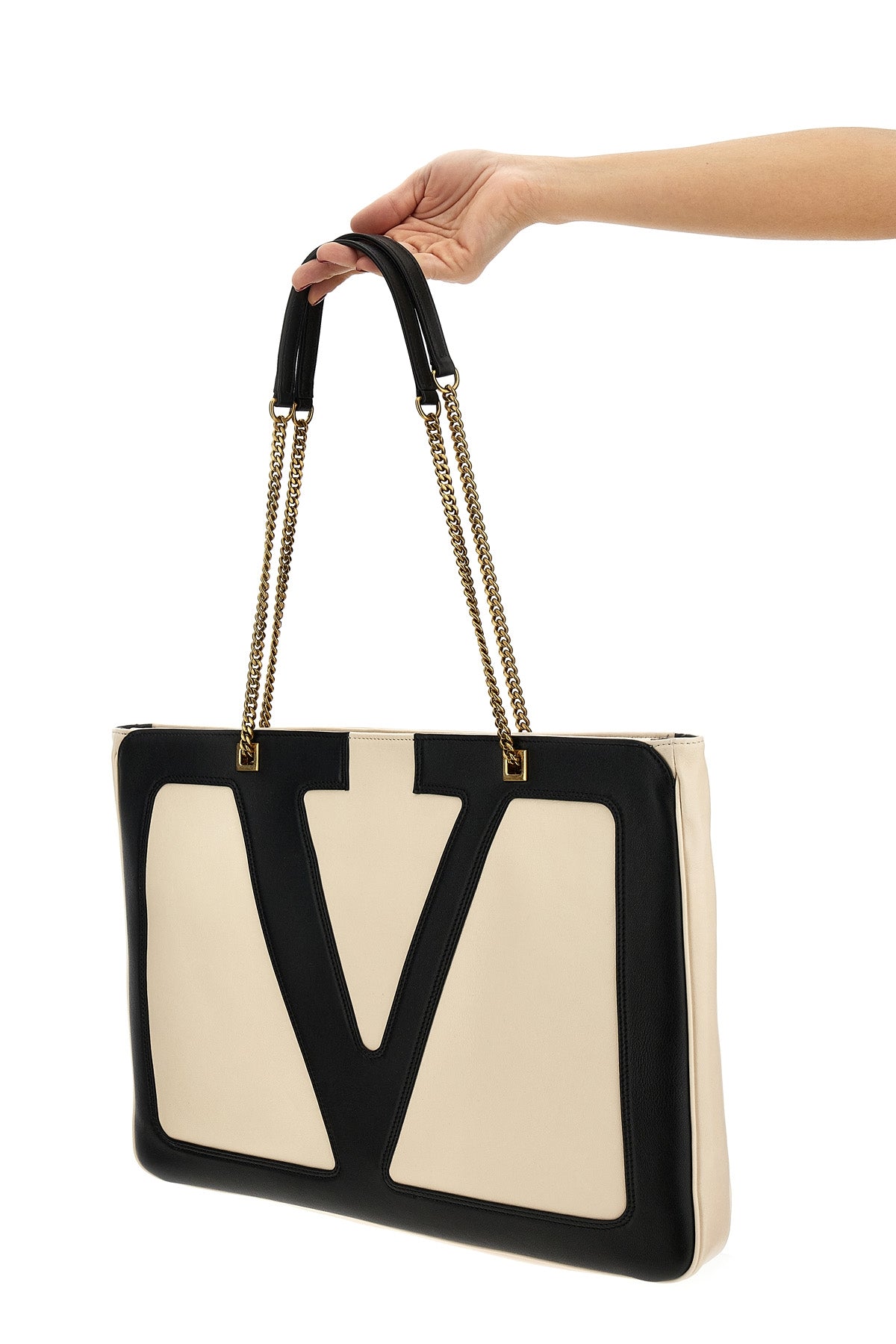 VALENTINO GARAVANI OS viva superstar large nappa leather shopping bag