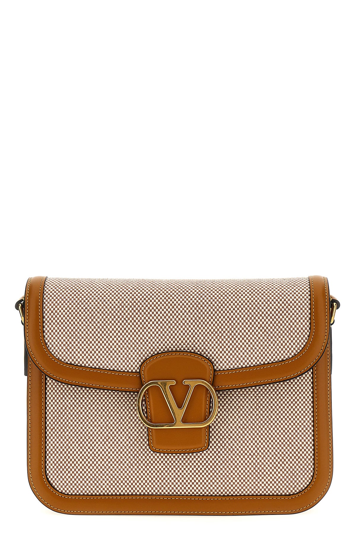 VALENTINO GARAVANI OS 9to5 canvas and leather shoulder bag