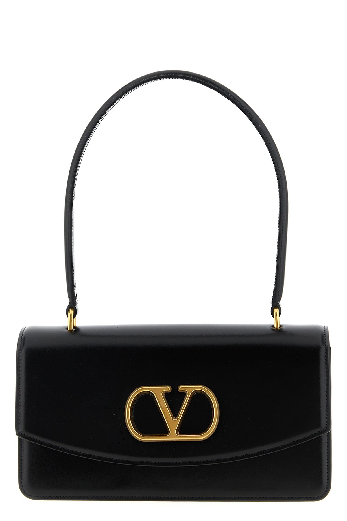 VALENTINO GARAVANI OS vain shoulder bag in shiny calf leather