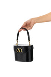 mini leather vain shoulder strap