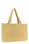 viva superstar large shopping bag in crochet synthetic raffia