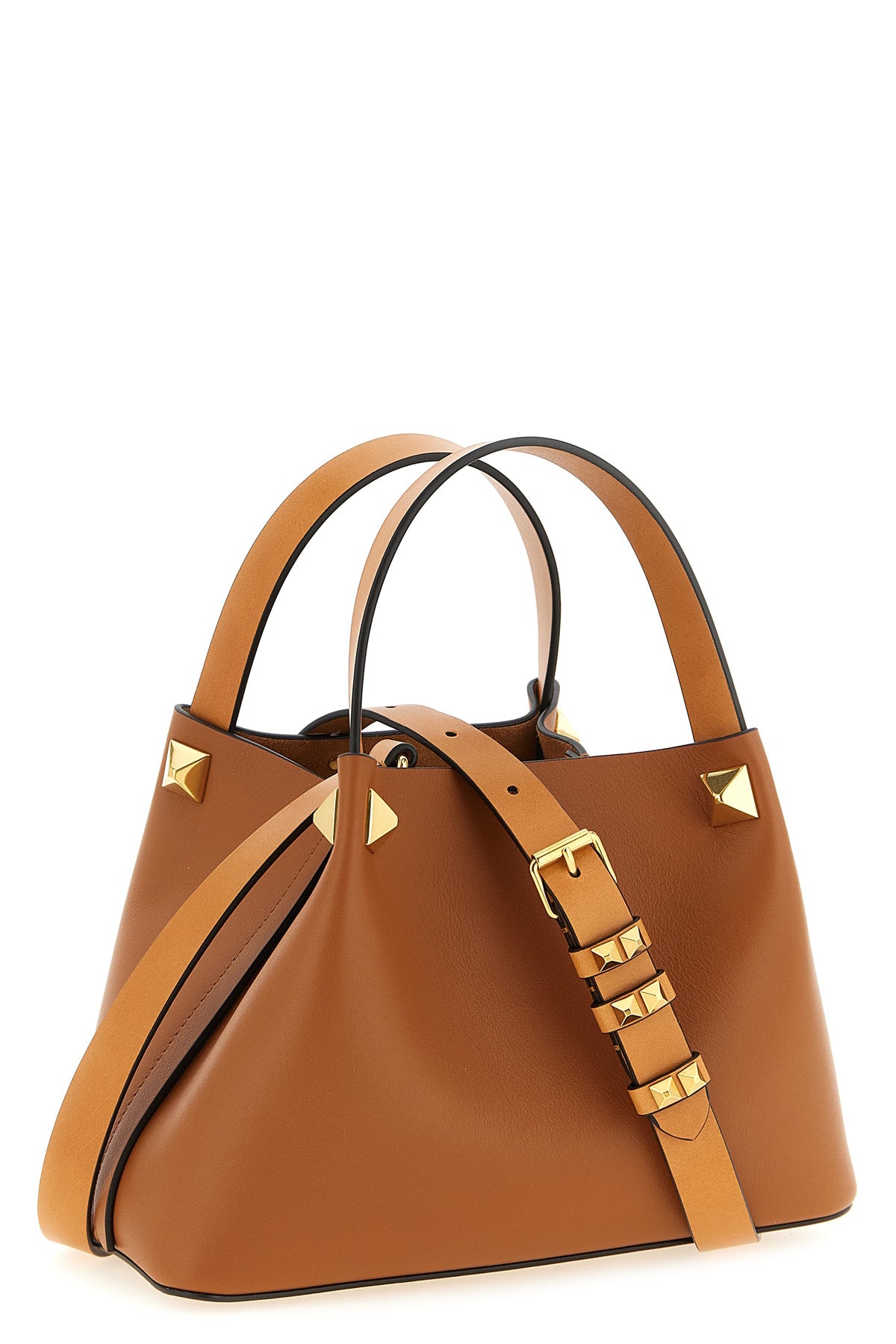 small shopping bag in smooth leather
