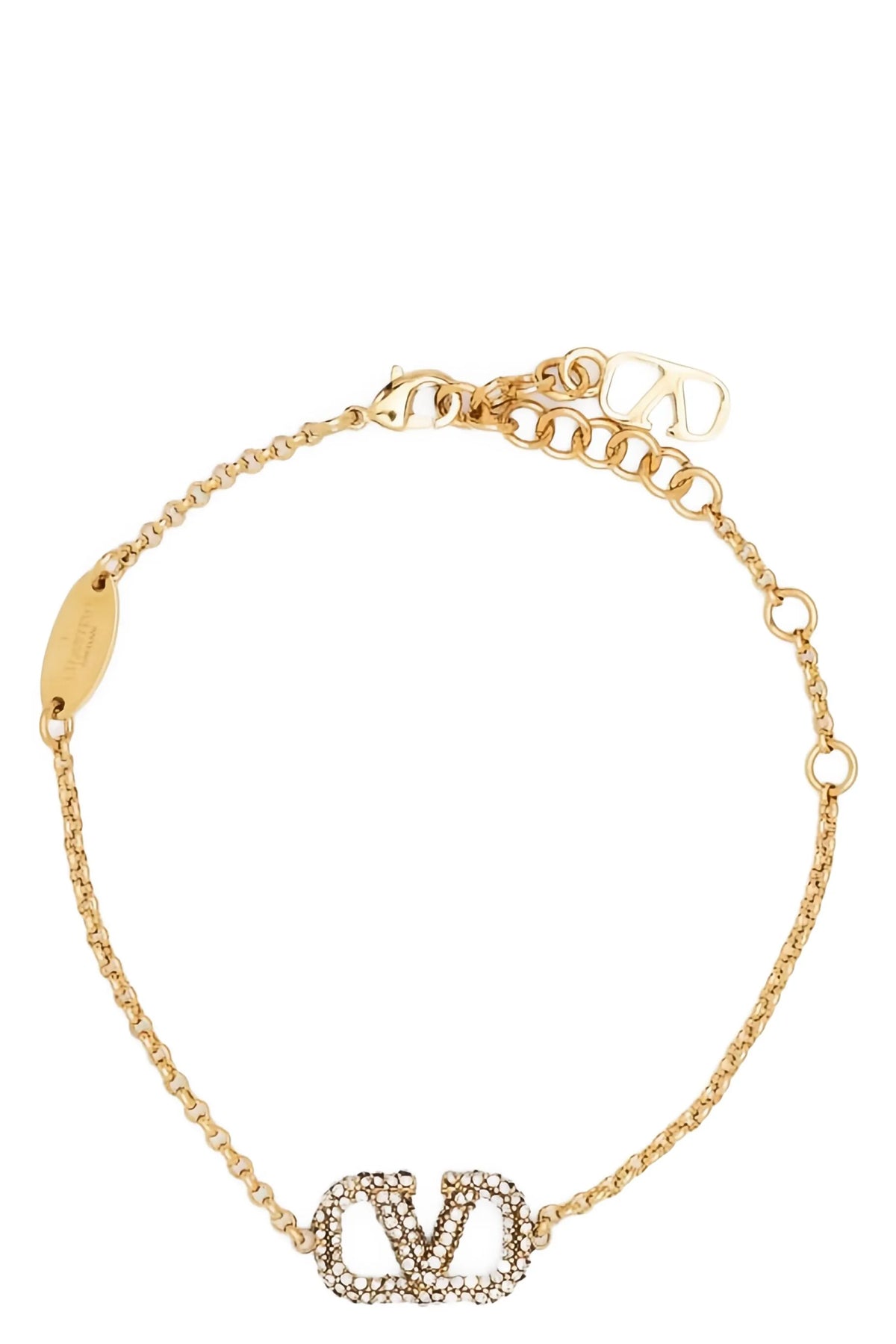VALENTINO GARAVANI OS adjustable vlogo signature metal chain bracelet