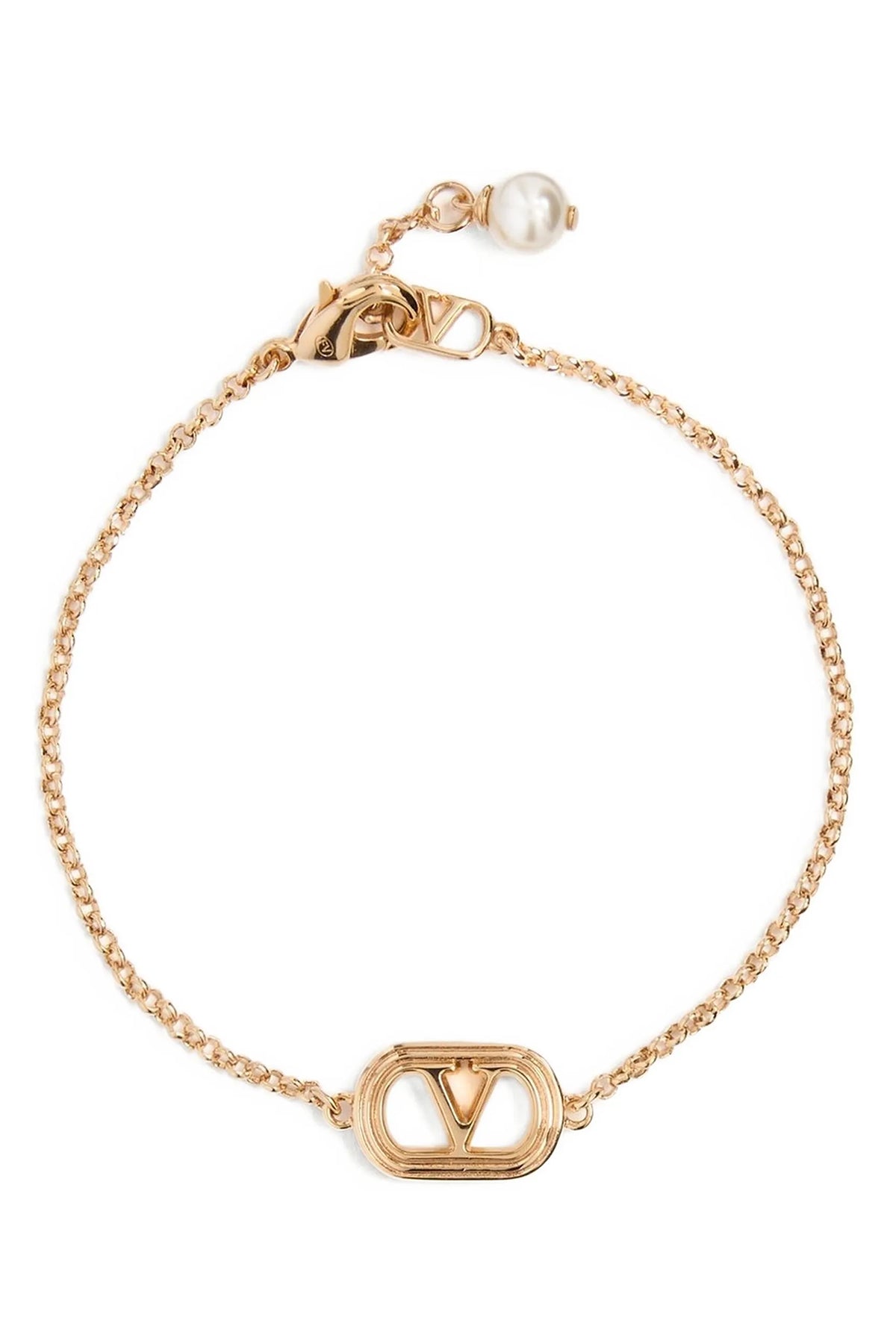 VALENTINO GARAVANI M ovalette swarovski® metal and pearl bracelet