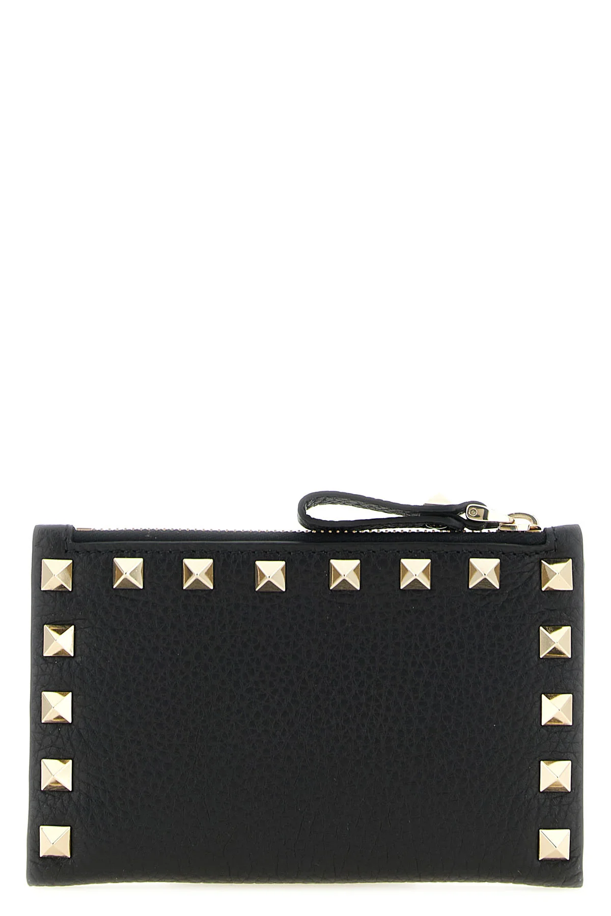 VALENTINO GARAVANI OS the valentino garavani rockstud cardholder in garnet calf leather represents an