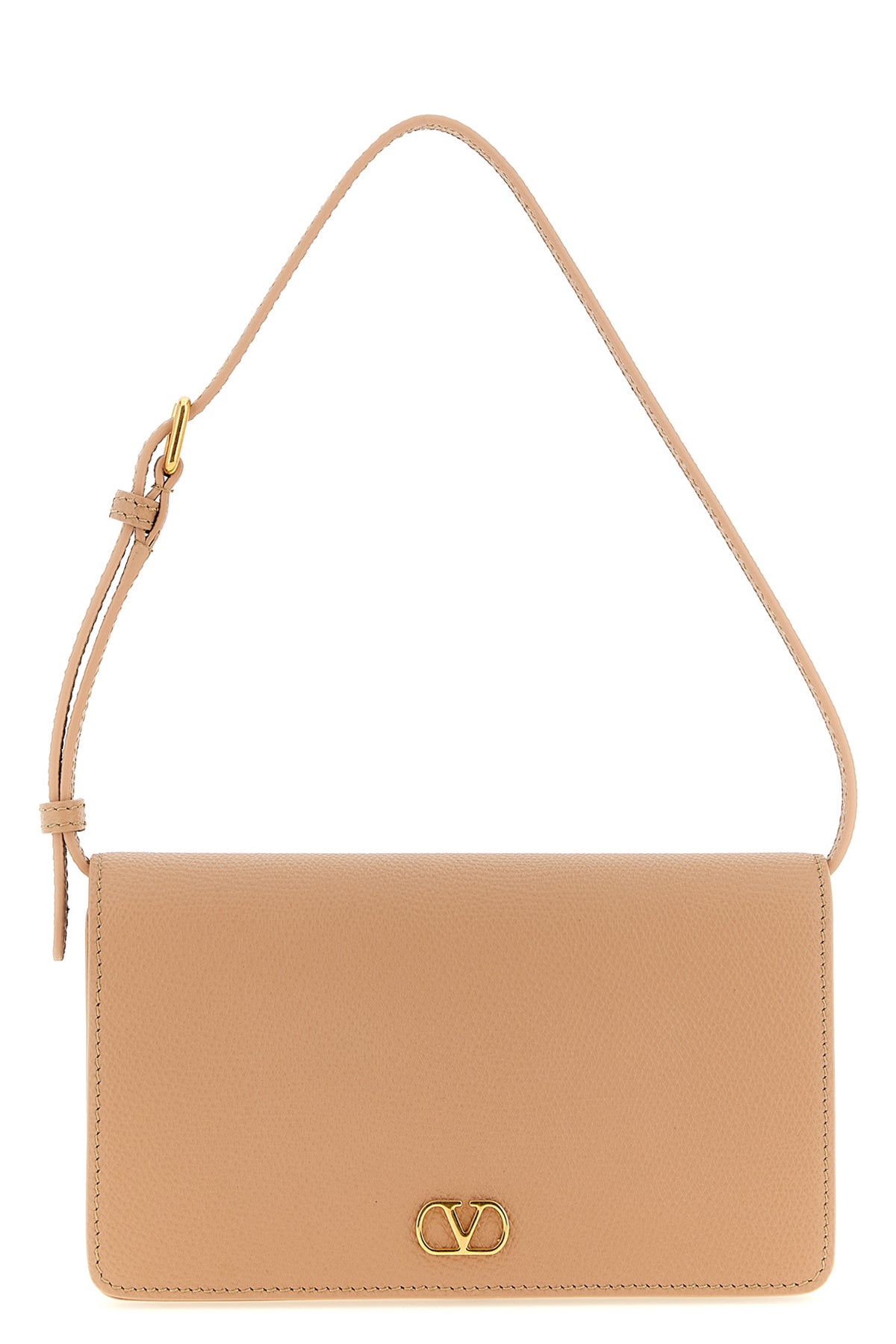grainy leather shoulder bag