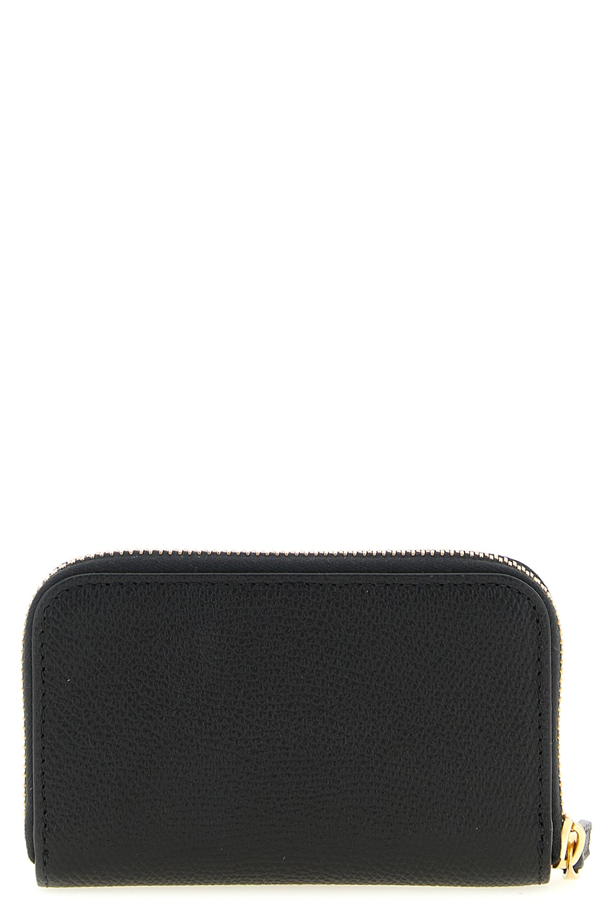 VALENTINO GARAVANI OS garnet calf leather card holder