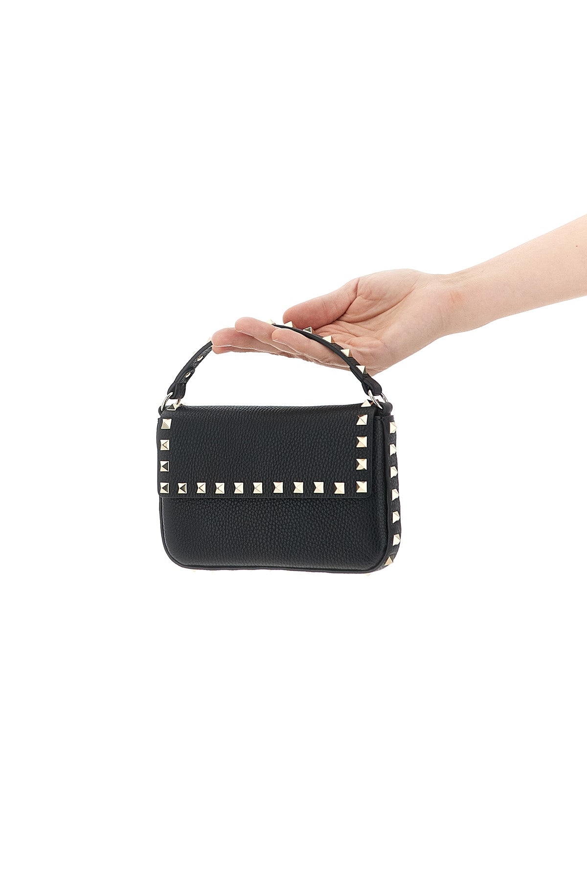 VALENTINO GARAVANI OS rockstud mini handbag in calf leather