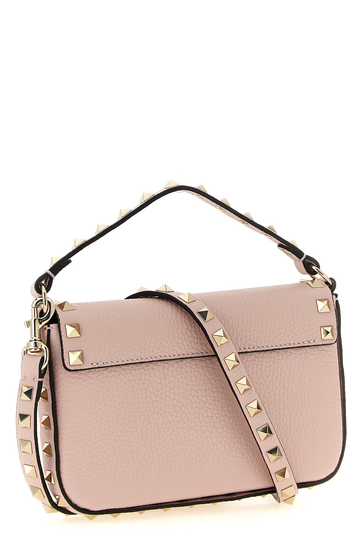rockstud mini handbag in calf leather