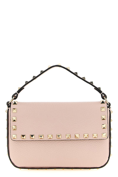 rockstud mini handbag in calf leather