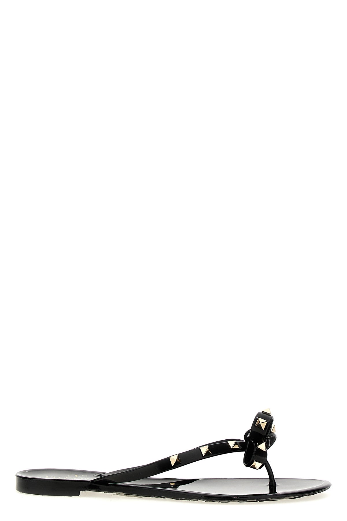 VALENTINO GARAVANI 36 pm thong rockstud thong sandals in rubber