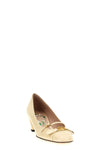 bowow pumps in printed crocodile-effect leather