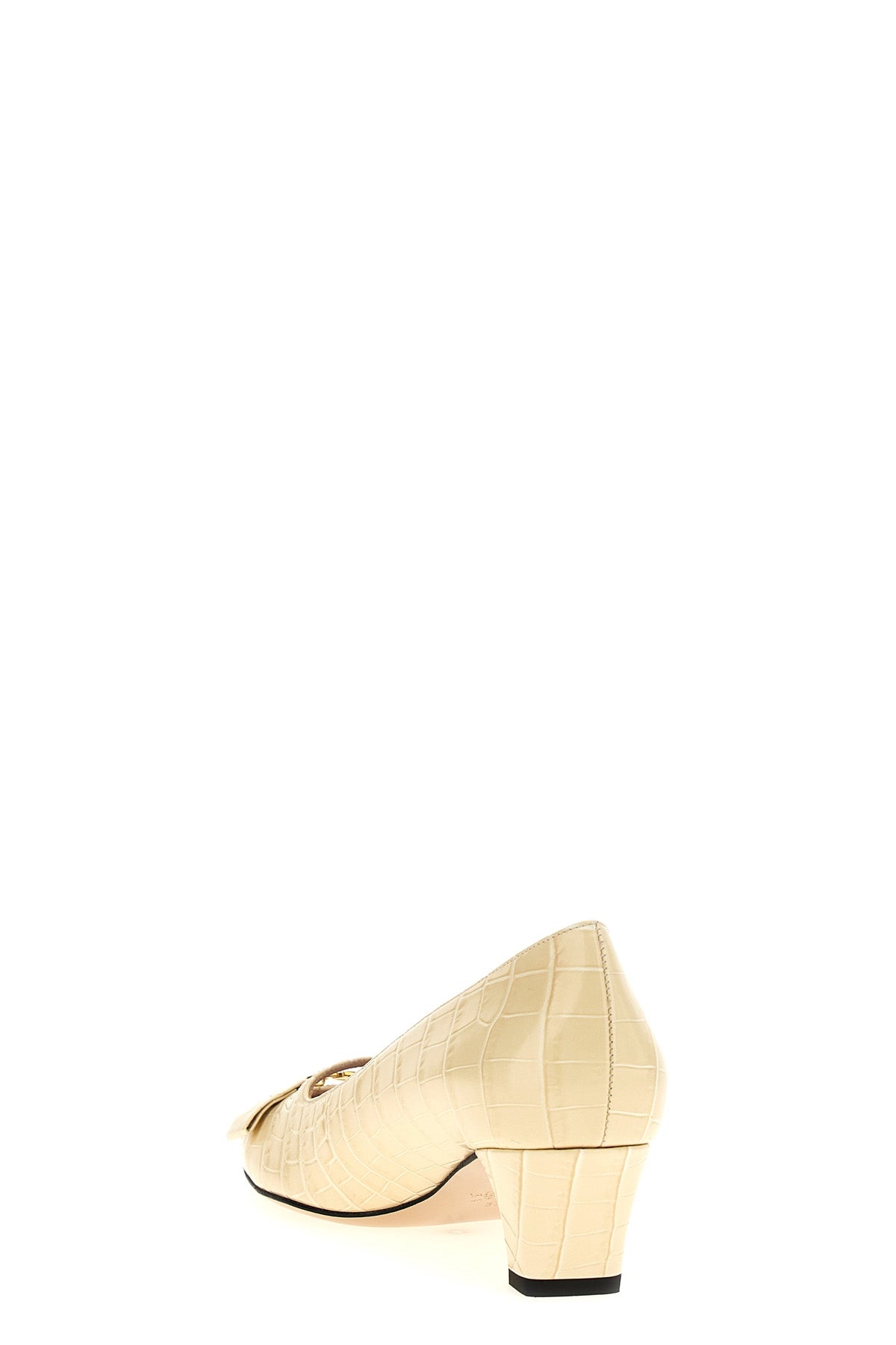 bowow pumps in printed crocodile-effect leather
