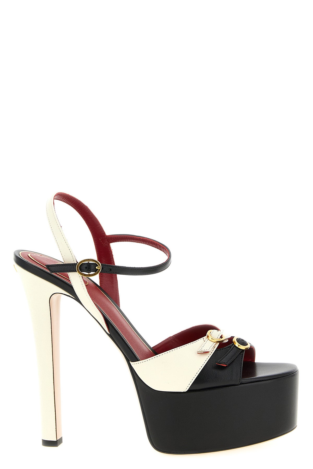 VALENTINO GARAVANI 40 crasher two-tone kid leather sandals