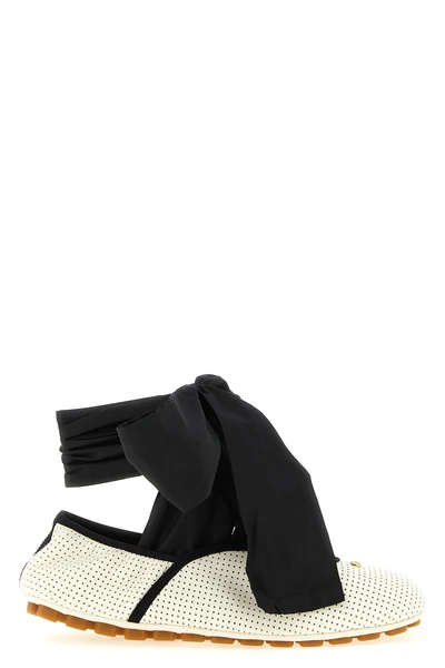 rythmika openwork nappa leather ballet flats