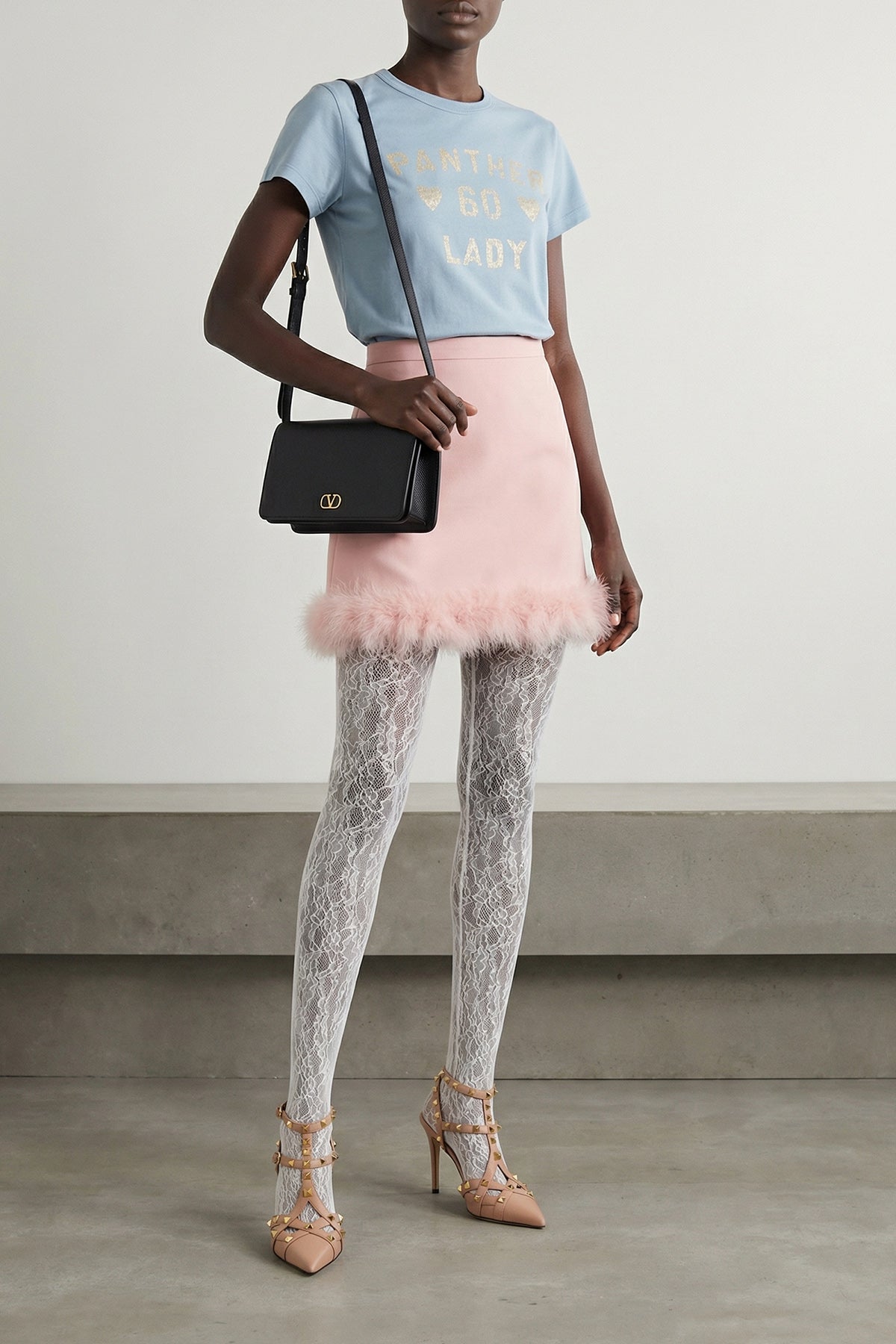 VALENTINO GARAVANI 38 studdy kidskin leather pumps