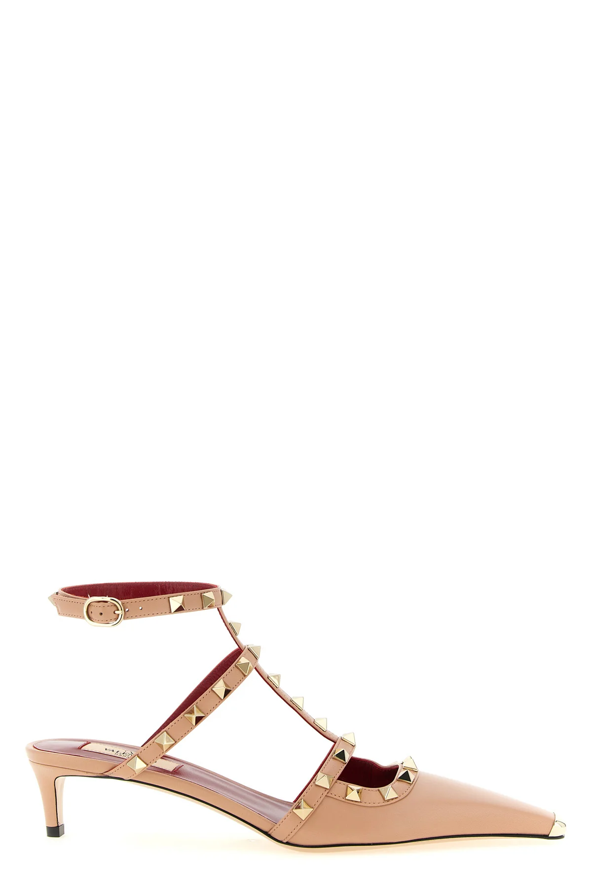valentino garavani rockstud kid leather pumps