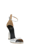 tejus snake print laminated leather sandals