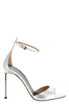 tejus snake print laminated leather sandals