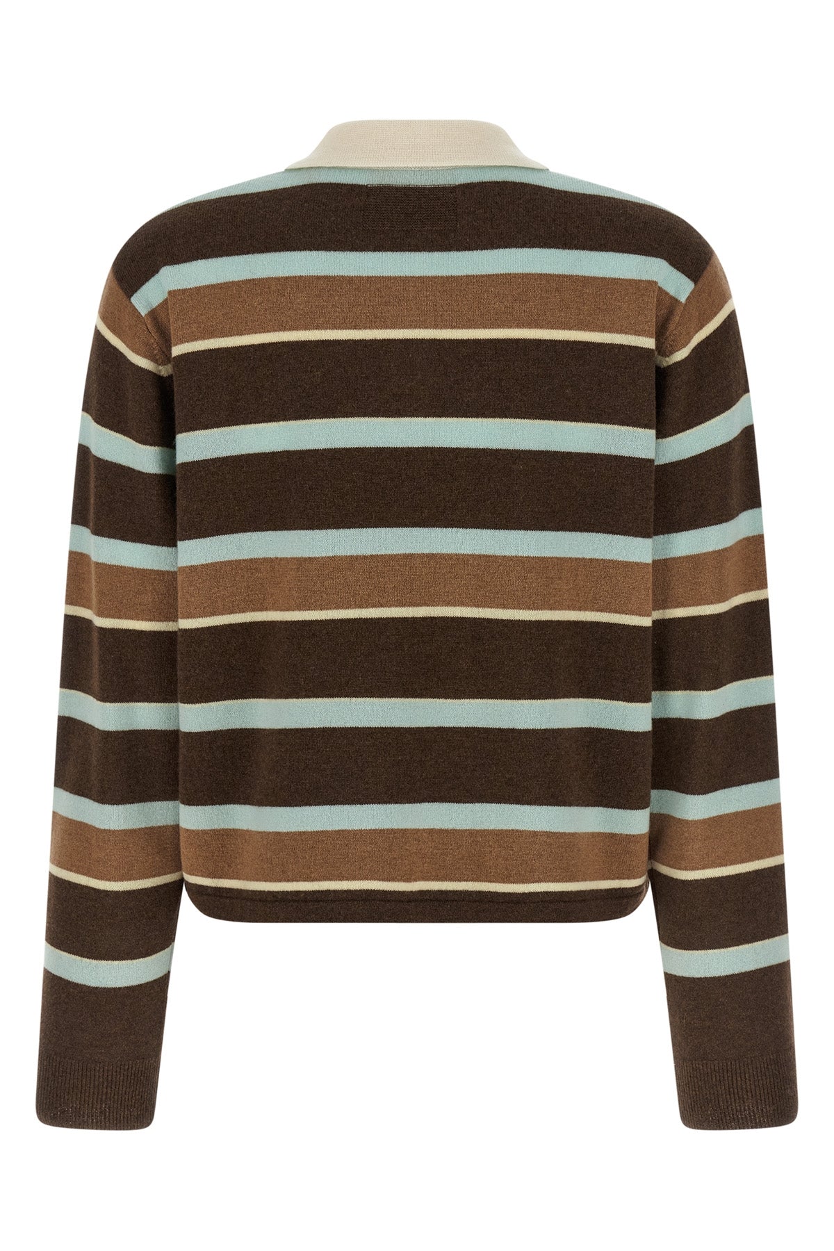 GUEST IN RESIDENCE M cropped stripe rugby cashmere sweater