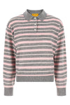 collegiate stripe polo style sweater