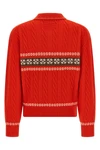 polo cable collegiate collar sweater
