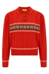 polo cable collegiate collar sweater