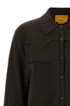 the guest in residence cropped western shirt redefines the classic texan-inspi