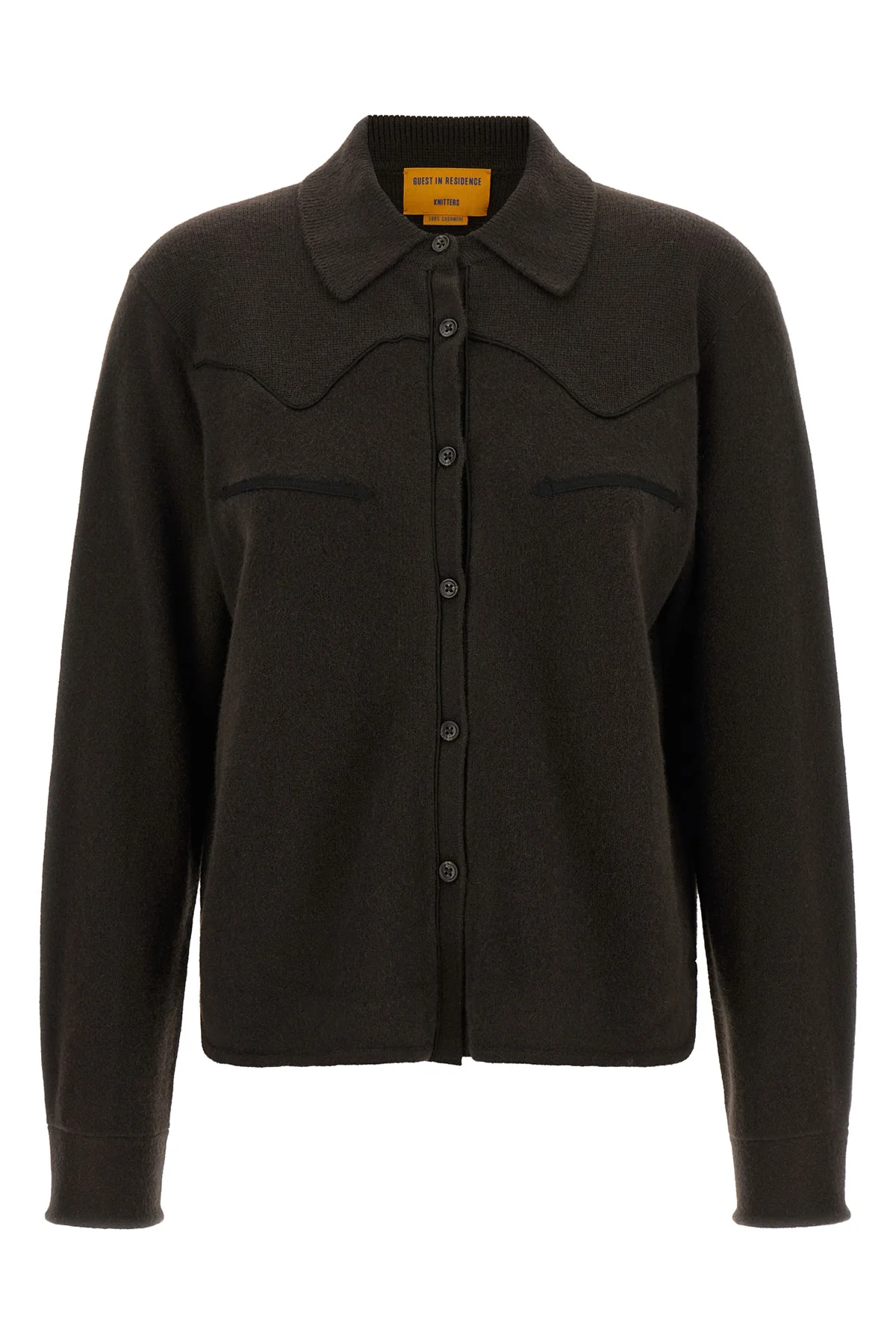 GUEST IN RESIDENCE M the guest in residence cropped western shirt redefines the classic texan-inspi
