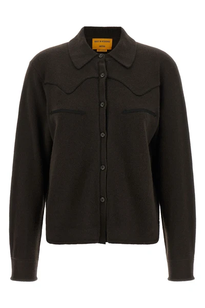 the guest in residence cropped western shirt redefines the classic texan-inspi