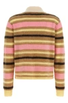 the guest in residence grizzly cropped rugby cropped polo shirt is made of pur