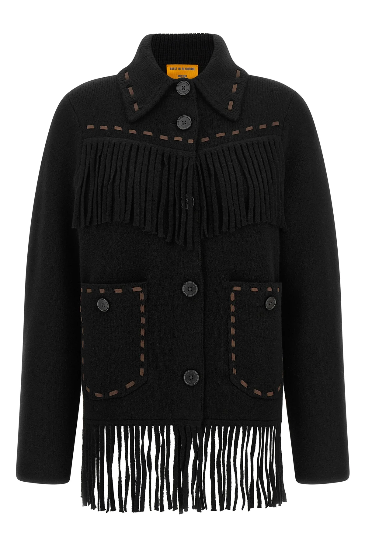 GUEST IN RESIDENCE M the guest in residence western fringe jacket redefines casual dress codes thro