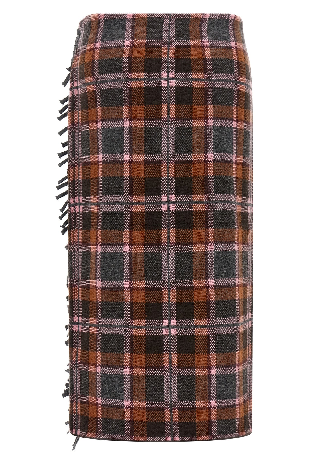 GUEST IN RESIDENCE L the guest in residence tartan wrap midi skirt defines a new interpretation of