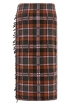 the guest in residence tartan wrap midi skirt defines a new interpretation of