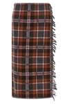 the guest in residence tartan wrap midi skirt defines a new interpretation of