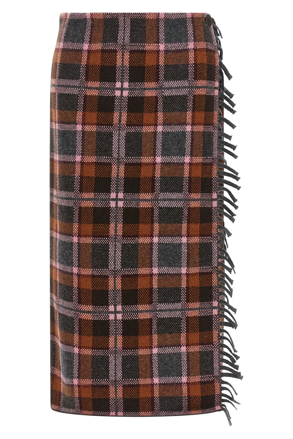 the guest in residence tartan wrap midi skirt defines a new interpretation of