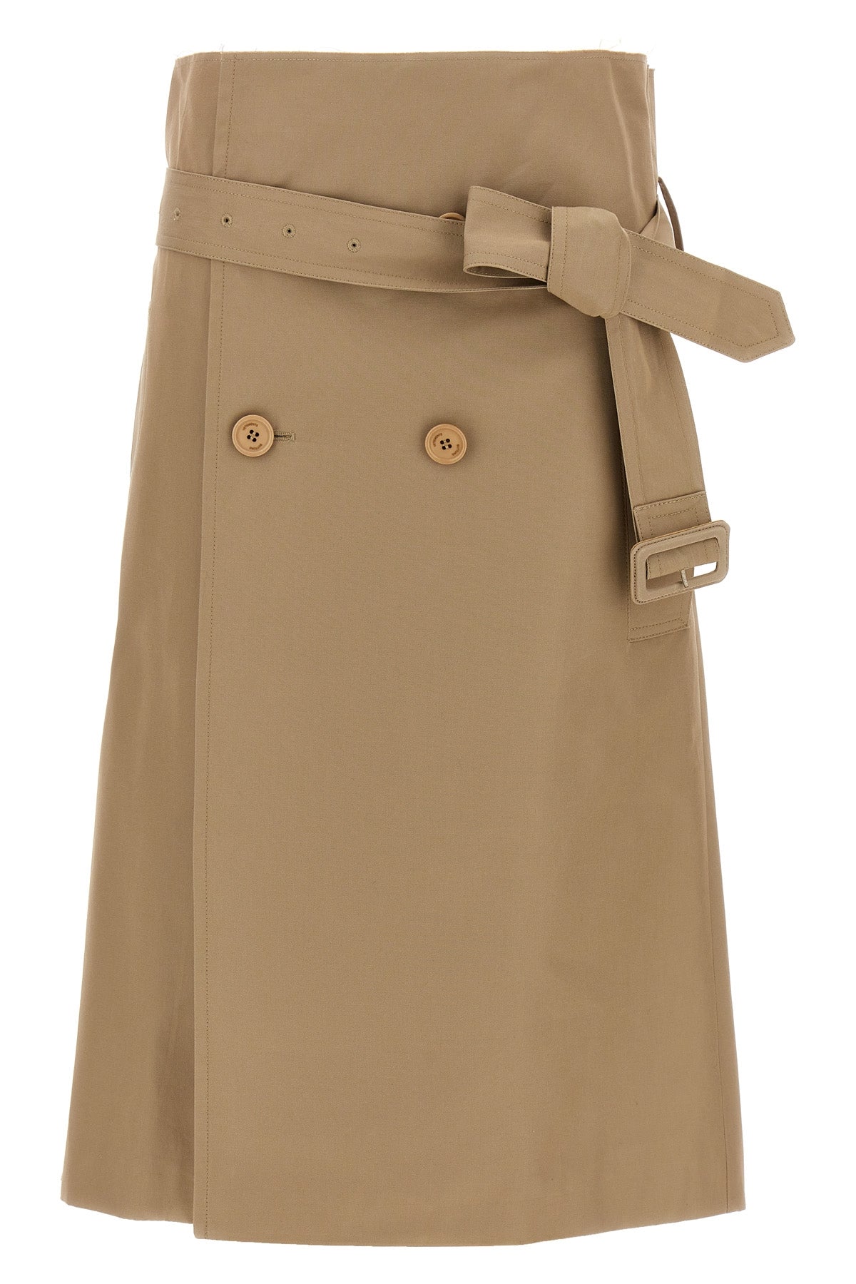 VETEMENTS M deconstructed trenchcoat wallet skirt in cotton