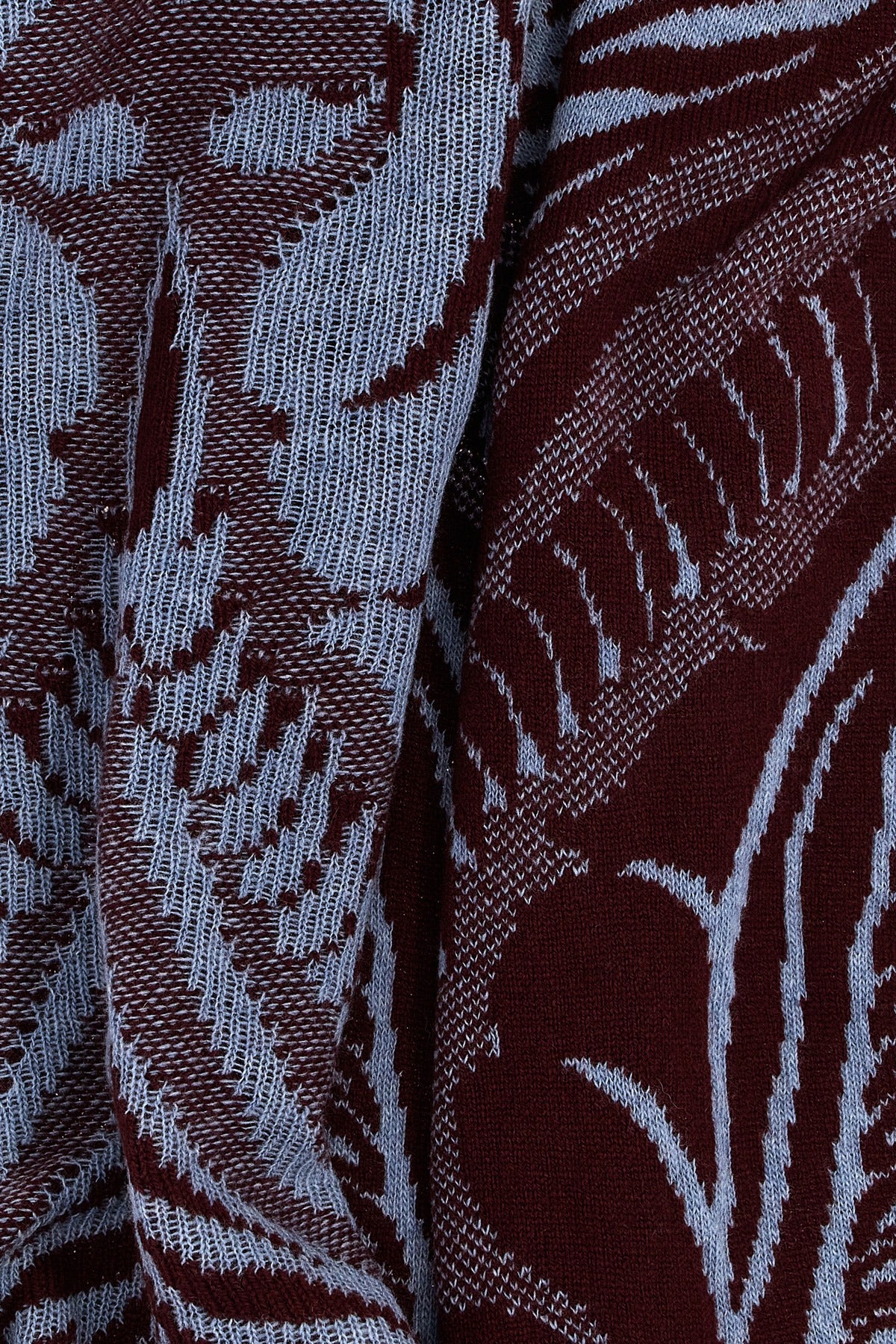ETRO OS barocco jacquard wool scarf