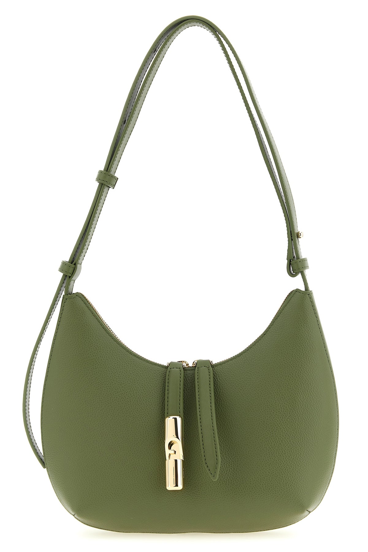 FURLA OS small furla goccia shoulder bag in hammered and smooth leather