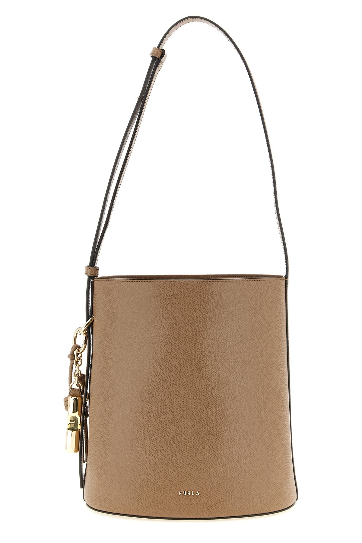 FURLA OS small roxie bucket bag in leather