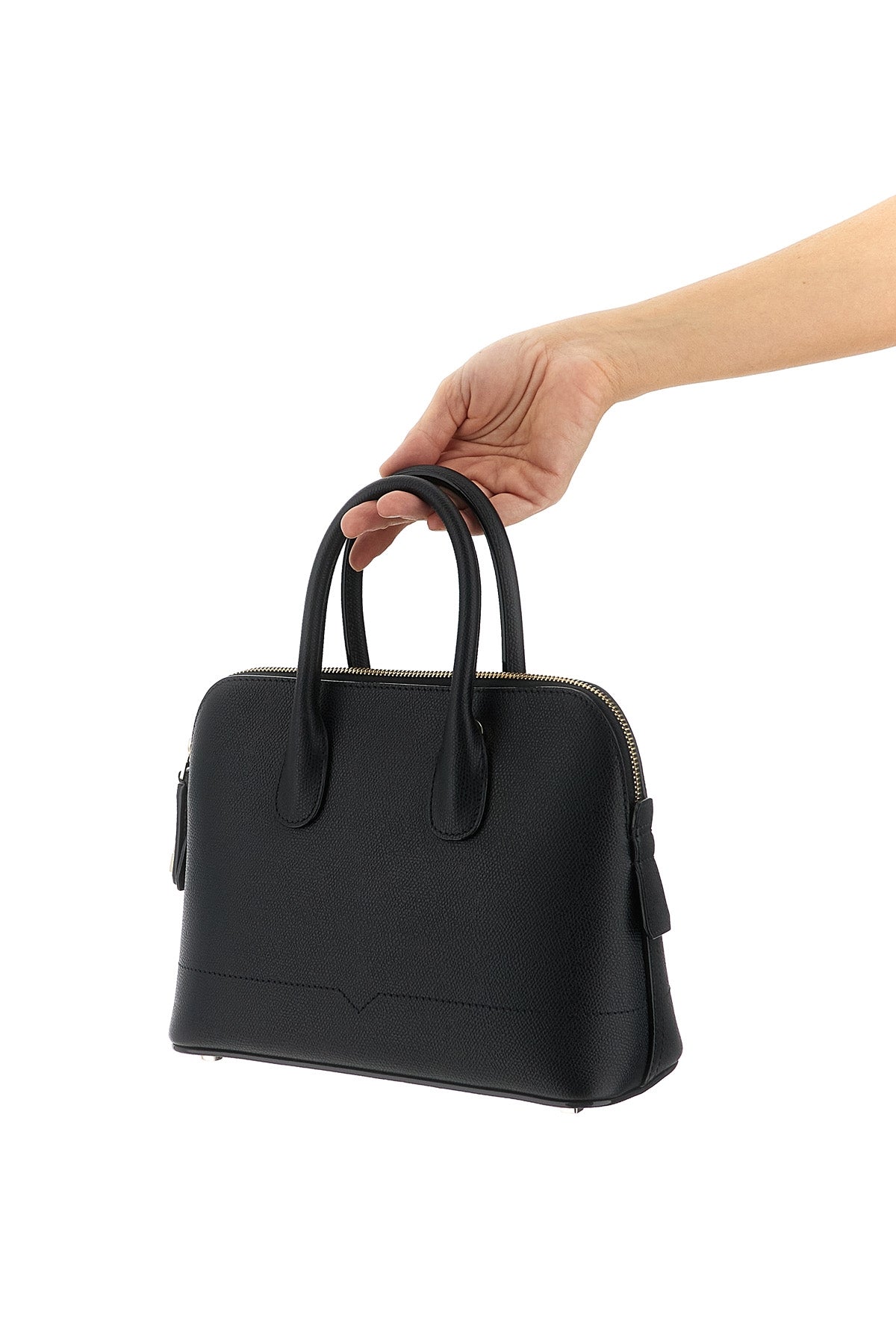 VALEXTRA OS mylogo mini handbag in millepunte leather