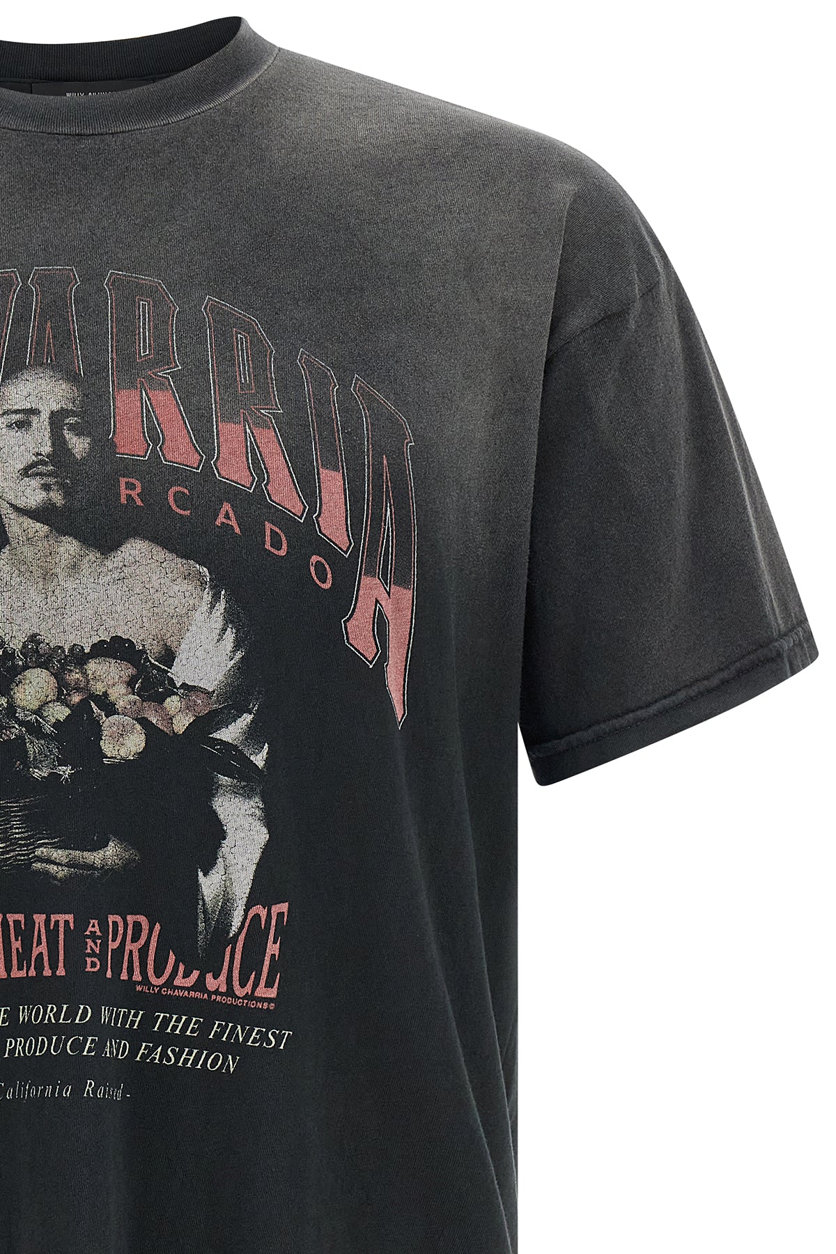 san chachi produce vintage washed cotton t-shirt