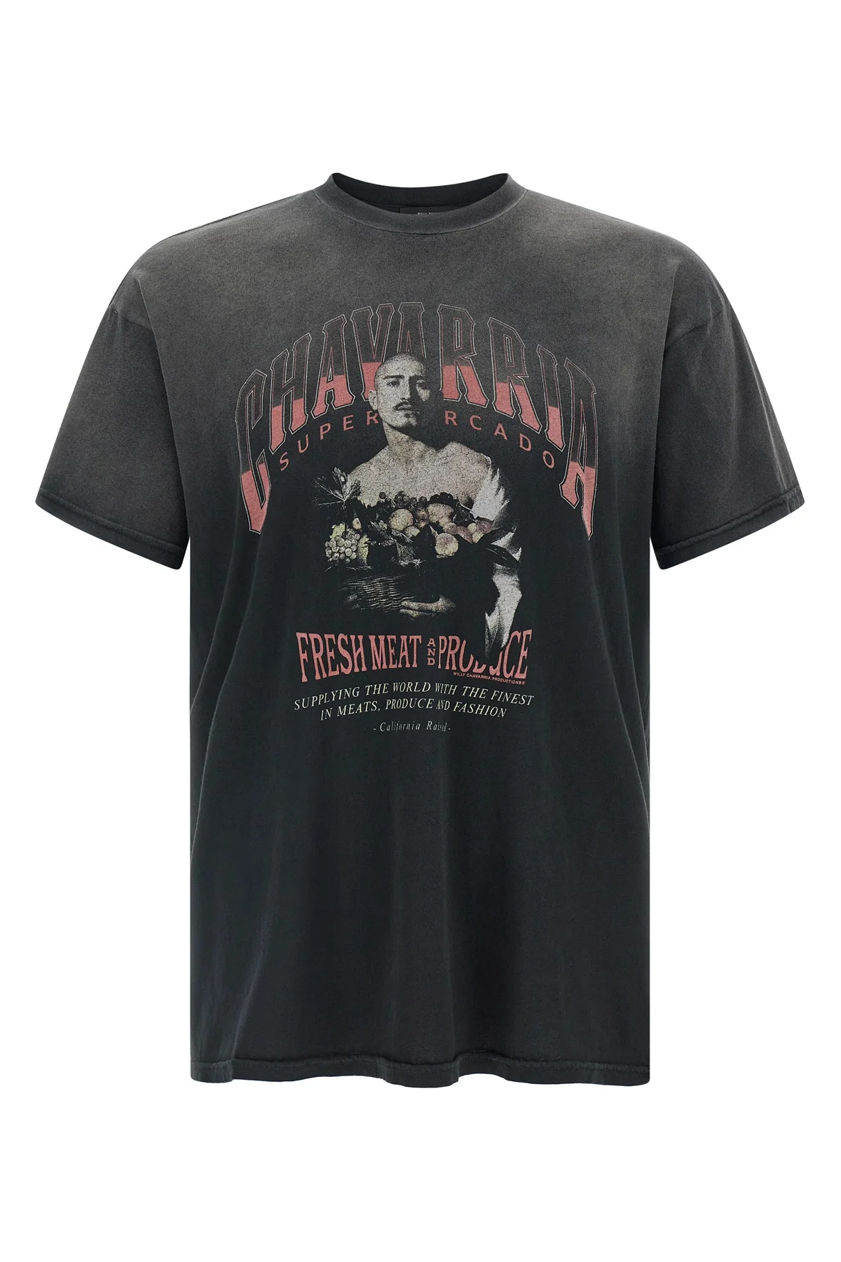 san chachi produce vintage washed cotton t-shirt