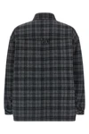 check patterned wool overshirt