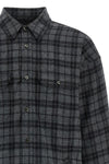 check patterned wool overshirt